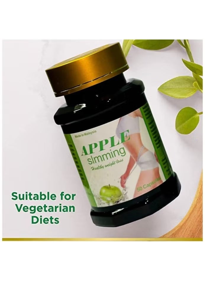 Fitness World Original Apple Slimming Capsules for Weight Loss Management - 2 Packs - Image 3